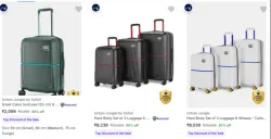 Urban Jungle Suitcases at minimum 65% Discount