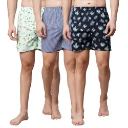 Urban Scottish Ultra-Comfortable Mens Boxer Pants (Pack of 3)