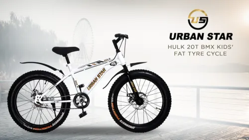 Image of Urban Star HULK | 20T BMX | DOUBLE DISC | FAT TYRES | Premium Quality | Semi Assembled | 20 T (inch) Fat Tyre Cycle (Sin