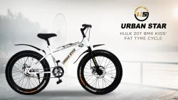 Urban Star HULK | 20T BMX | DOUBLE DISC | FAT TYRES | Premium Quality | Semi Assembled | 20 T (inch) Fat Tyre Cycle (Sin