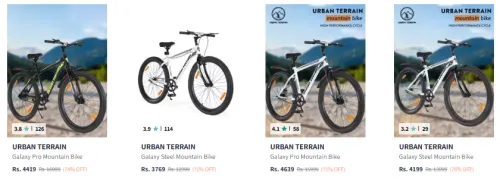 Image of URBAN TERRAIN Bicycle Starting @ ₹2826