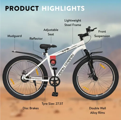 Image of Urban Terrain Bolt Cycles for Men Comes with Dual Disc Brake Road Cycle