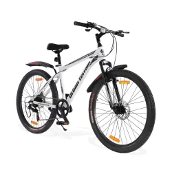 Urban Terrain Galaxy Max 26 inch Geared Steel Cycles 17 inch (7 Speed, White)