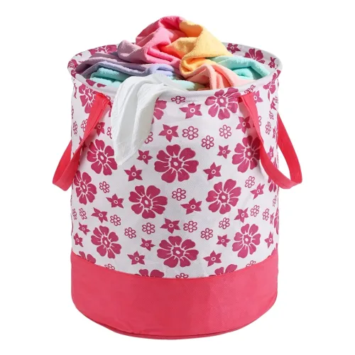 Image of Urbane Home 45L Foldable Dirty Clothes Laundry Basket With Handles For Washing - Baby Unwashed Dress Bin/Storage Box | F