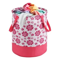 Urbane Home 45L Foldable Dirty Clothes Laundry Basket With Handles For Washing - Baby Unwashed Dress Bin/Storage Box | F