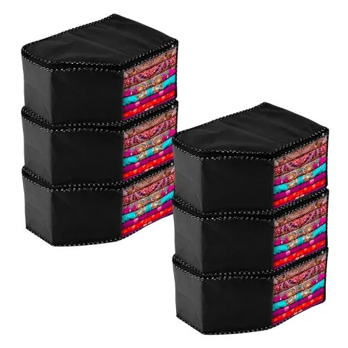 Image of Urbane Home Blouse Cover Pack of 6 | Black