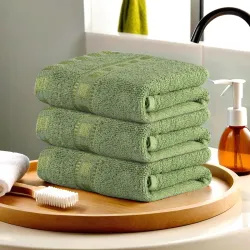 Urbane Home Cotton Hand/Face Towels (Pack of 3)