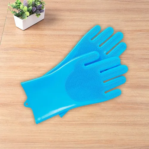 Image of Urbane Home Multi-Purpose Silicone Gloves (Purple)