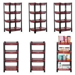 Urbane Home Multipurpose Kitchen Storage Rack (Pack of 6)