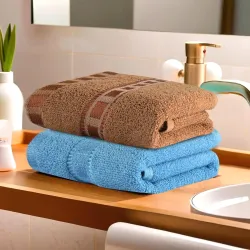 Urbane Home Pack of 2 Cotton Hand /Face Towels