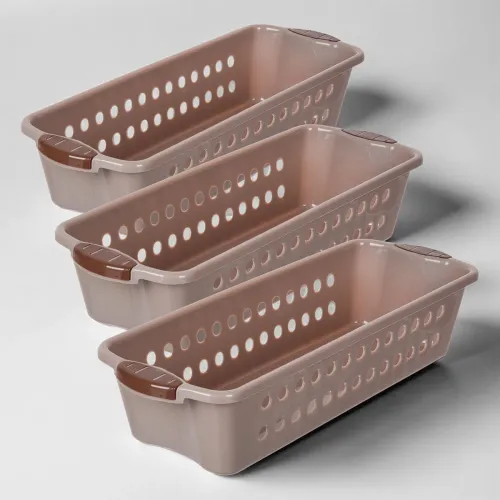 Image of Urbane Home Pack of 3 Storage Basket 