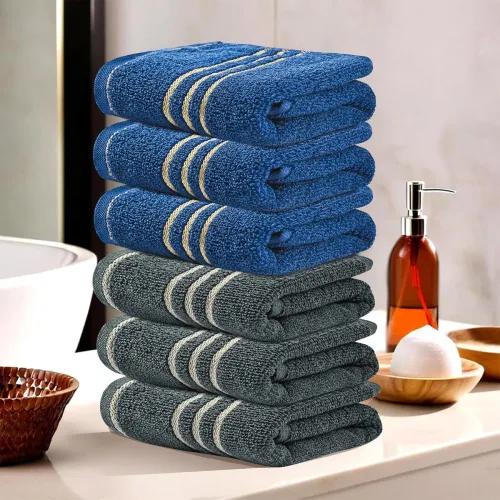 Image of Urbane Home Pack of 6 Face Towels