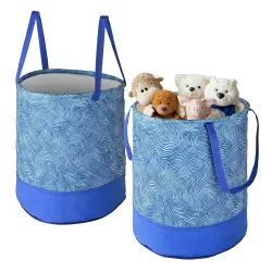 Urbane Home Pack of 2 Foldable 45L Toys Organizer