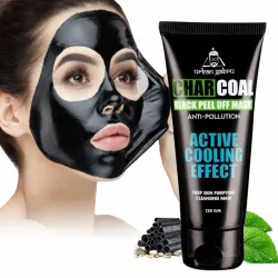 UrbanGabru Charcoal Black Peel Off Mask for Men & Women | Removes Blackheads and Whiteheads | Active Cooling Effect | De