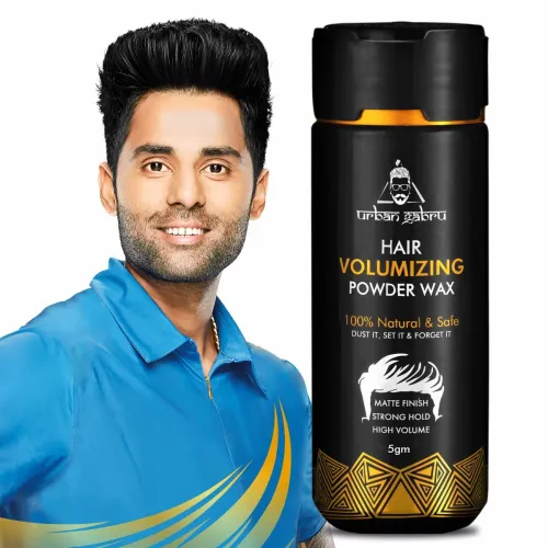 Image of UrbanGabru Hair Volumizing Powder Wax strong hold | Matte Finish | 100% natural & safe hair styling powder (5 g (Pack of