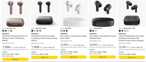 Image of Urbanista Earphone upto 80% Discount 