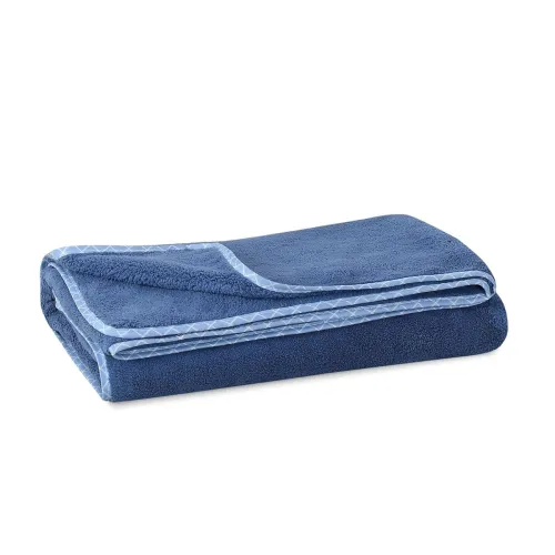 Image of UrbanLeaf Microfiber Large Bath Towel (Navy Blue)