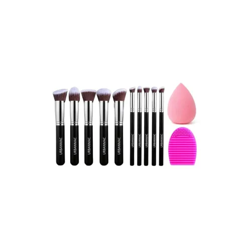 Image of URBANMAC Premium Synthetic Kabuki Foundation Face Powder Blush Eyeshadow Brush Makeup Brush Kit with Blender 