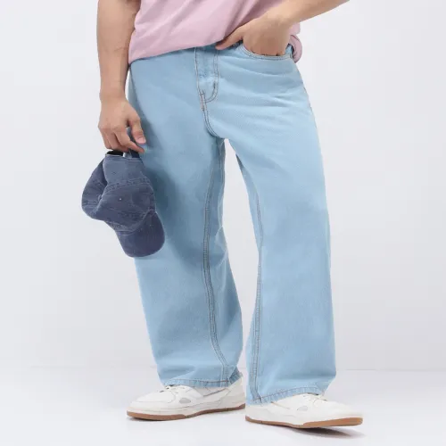 Image of Urbano Fashion Men Loose Fit Non-Stretchable Jeans