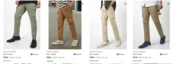 Urbano Fashion Mens Cargos upto 67% Discount