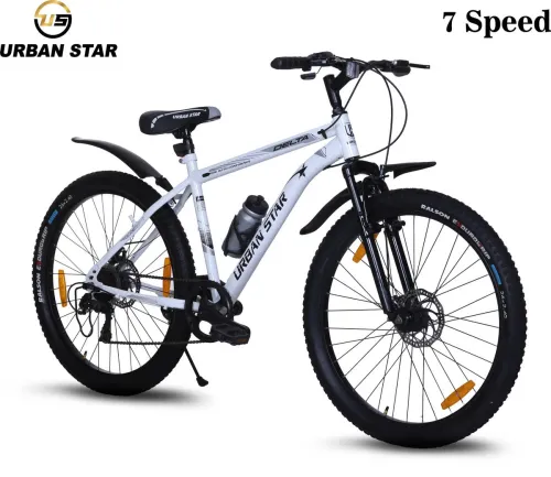 Image of Urban Star Delta 7-Speed 26T Mountain Cycle (White)