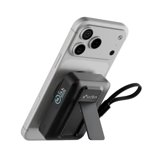 Image of URBN 10000mAh Flux Qi2 MagSafe Power Bank 15W Wireless Charging