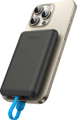 Image of URBN 10000 mAh 22.5 W With MagSafe Power Bank (Black, Lithium Polymer, for Mobile, Tablet)