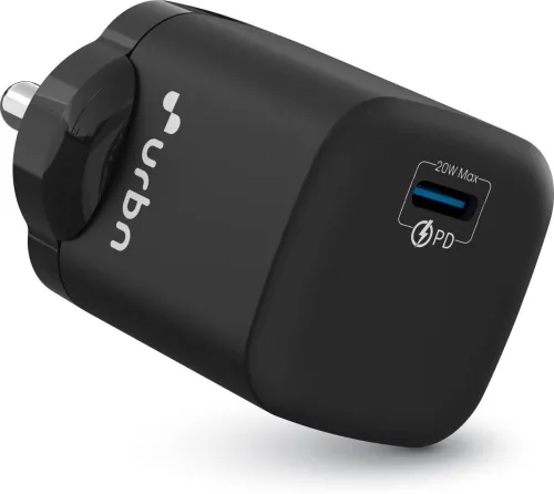 Image of URBN 20 W PD 3 A Wall Charger for Mobile  (Black)