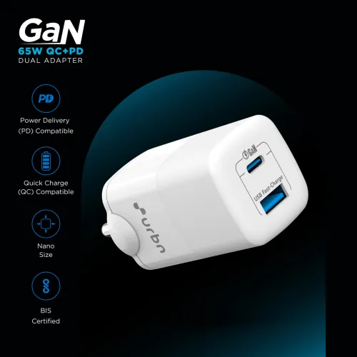Image of URBN 65W GaN Multi-Pin Wall Charger