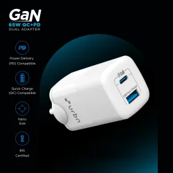 URBN 65W GaN Multi-Pin Wall Charger