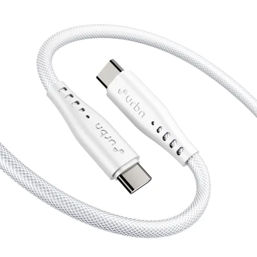 Image of URBN Flow 65W USB-C to C Cable – 1.5m, Fast Charging, White