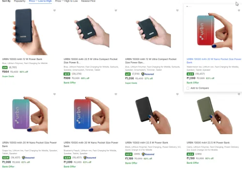 Image of Urbn Power Bank Starts @999