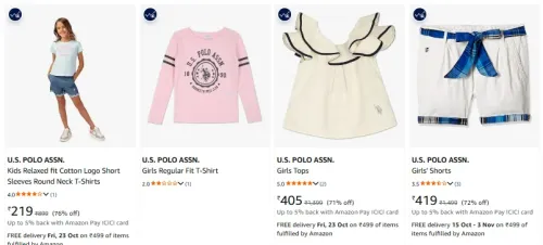 Image of U.S. Polo ASSN. at minimum 71% Discount
