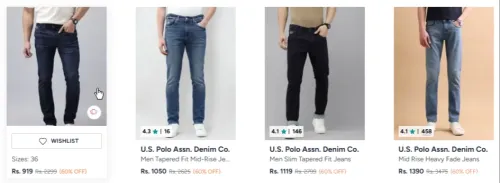 Image of U.S. Polo Assn. Denim Co. U.S. Polo Assn. at minimum 60% Discount