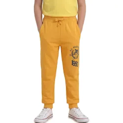 U.S. Polo ASSN. Knitted Cotton Joggers for Boys - Mid Rise, Regular Fit