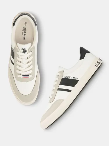 Image of U.S. Polo Assn. Men Colourblocked PU Sneakers