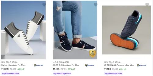 Image of U S Polo Assn Men’s Casual Shoes Upto 65% Discount
