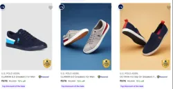 U.S. POLO ASSN. Men’s Casual Shoes at minimum 70% Discount