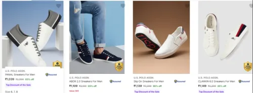 Image of U.S Polo Assn Men’s Casual Shoes upto 66% Discount