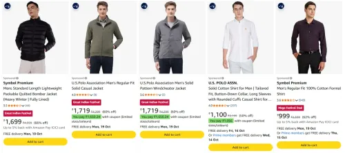 Image of U.S. POLO ASSN. Mens Jacket at up to 71% Discount