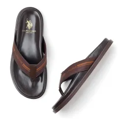 U.S. Polo Assn. Mens Leather Slipper