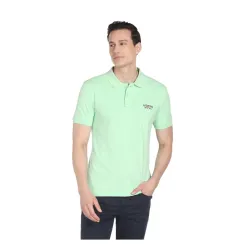 U.S. POLO ASSN. Mens Ribbed Collar Pure Cotton Slim Fit Polo Shirt