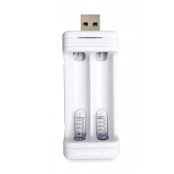 USB AA AAA NiMH Ni-CD Battery Charger, 2-Slot, LED Indicators