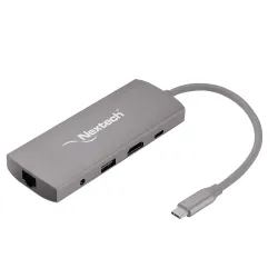 USB-C Hub Adapter, 4K HDMI, LAN, 100W PD, USB 3.0, SD/TF, Audio