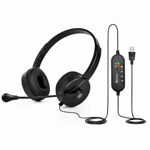 Image of USB Headphone with Noise Cancellation Mic
