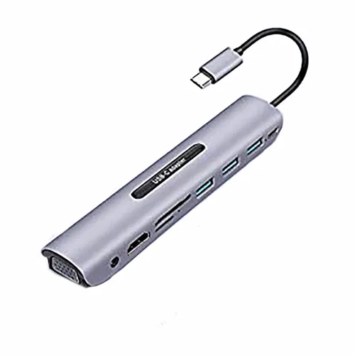 Image of USB C Dock Station Thunderbolt Converter Adapter Compatible 