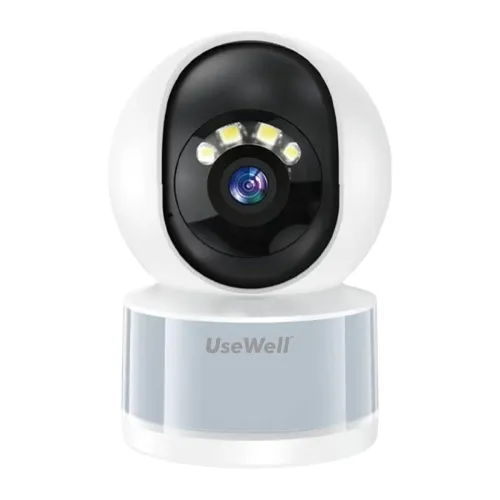 Image of USEWELL 2MP Full HD Indoor WiFi CCTV Camera | Built-in Flash Light | Pan Tilt 360° View | Color Night Vision | Motion De