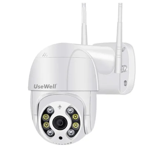 Image of USEWELL 3MP-Out-Basic Wireless IP Network Camera | 3MP Full HD Video | WiFi Outdoor CCTV Camera | Night Vision | Motion 