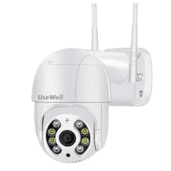 USEWELL 3MP-Out-Basic Wireless IP Network Camera | 3MP Full HD Video | WiFi Outdoor CCTV Camera | Night Vision | Motion 