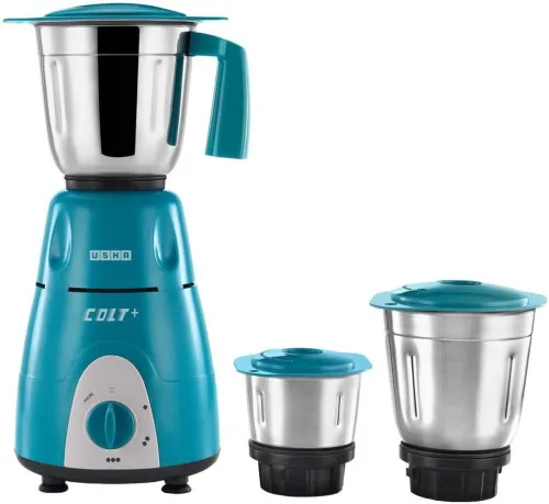 Image of USHA Colt Plus 750W Mixer Grinder (3 Jars, Multicolor)